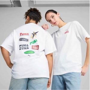 Puma Road To Unity Relaxed Graphic T-shirt Met Korte Mouwen Wit S Vrouw