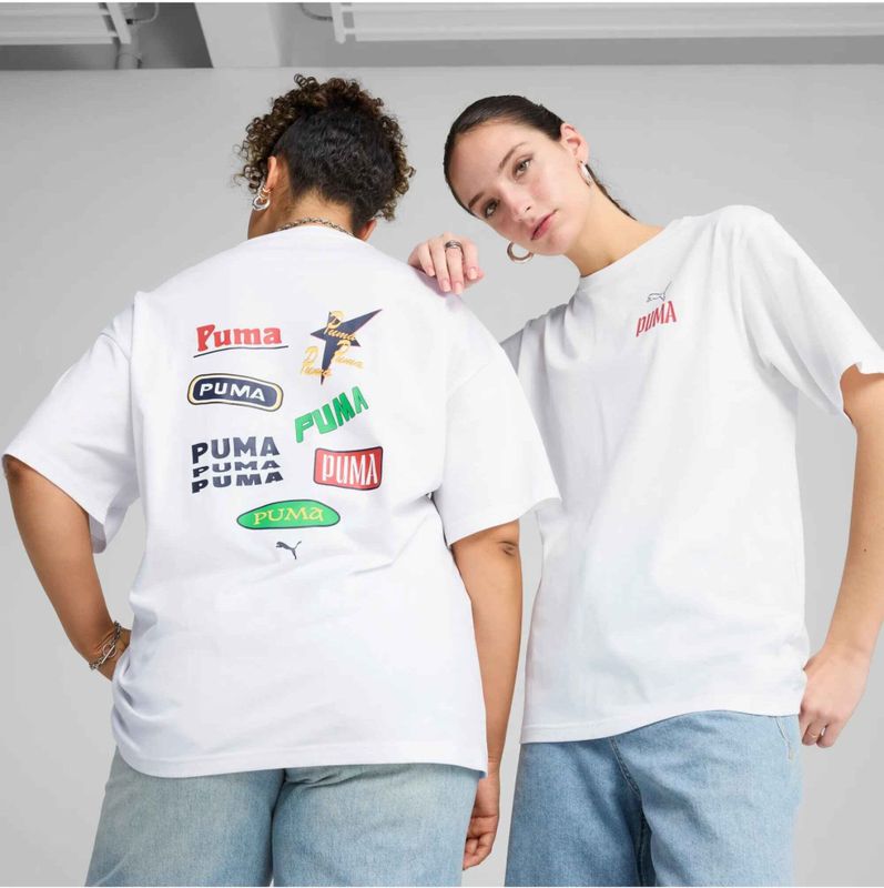 Puma Road To Unity Relaxed Graphic T-shirt Met Korte Mouwen Wit S Vrouw