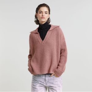 G-Star - Heavy Knitted Poloshirt - Groen - 55% Wol (Recycled)