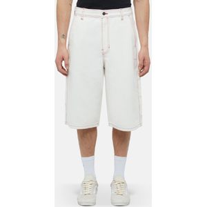Dickiesvoor mannen. DK0A4ZASC481 Painter Denim Los Korte Broek Gebroken Wit (28), Casual, Katoen