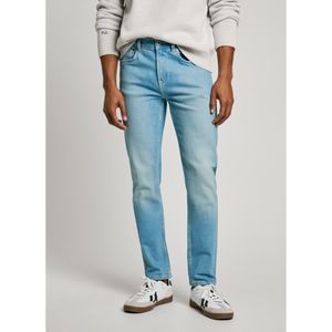 Pepe Jeansvoor mannen. PM207388NC7 Blauwe slim fit jeans van Hatch (28/32), Casual, Katoen, Denim, Duurzaam