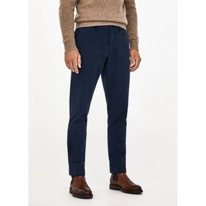 Hackett Londonvoor mannen. HM212349 Textuur Broek Navy (36/32), Casual, Katoen, Marineblauw