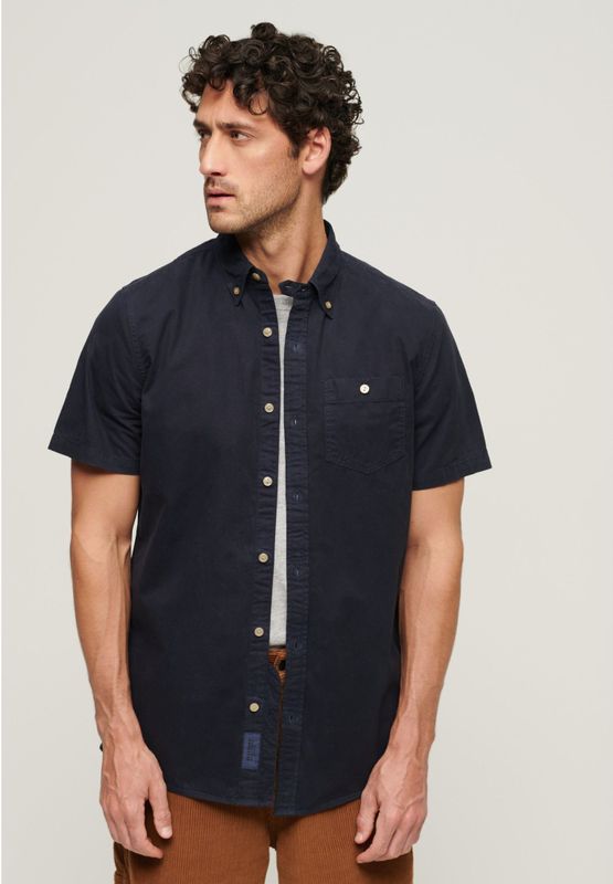 Overhemd - Effen - Katoen - Knoopsluiting - Kentkraag - Comfort Fit