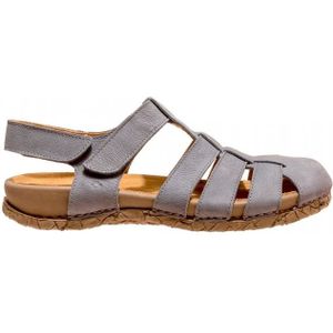 El Naturalistaunisex. 2586211UN005_039 Leren sandalen N5862 bruin Tabernas (40), Leer, Plat, Klittenband, Casual