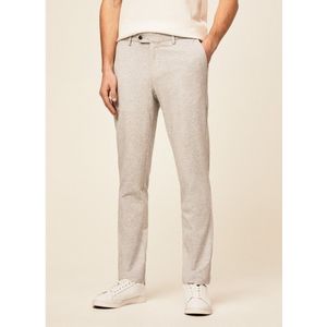 Hackett Londonvoor mannen. HM212430 Grijs Gemêleerde Chino Broek (34/32), Casual, Katoen