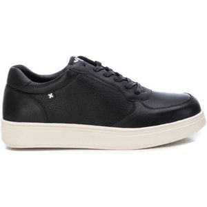 Xtivoor mannen. 14216703-NAVY Trainers 142167 marine (44), Plat, 1 tot 3 cm, Veters, Casual, Imitatieleer, Marineblauw