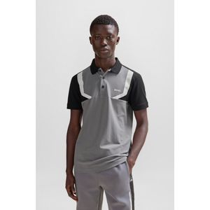 BOSSvoor mannen. 50506148 Polo Paule 2 grijs (3XL), Casual, Katoen, Korte mouwen