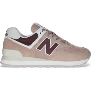 New Balancevoor vrouwen. WL574V2 Leren sneakers 574 taupe (36.5), Leer, Plat, Veters, Casual