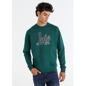 Lois Jeansvoor mannen. 165903949 Rood vintage logo sweatshirt (S), Casual, Katoen, Lange mouwen