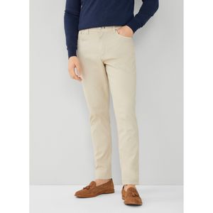 Hackett Londonvoor mannen. HM212593 Broek Textuur 5 Zakken beige (33/34), Casual, Katoen