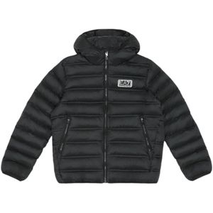 EA7voor jongens. 6DBB03_BNGAZ Bomberjack regular fit zwart (14Años= 164cm), Casual, Polyamide, kinderkleding