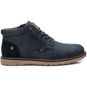 Refreshvoor mannen. 17218804-NAVY Enkellaarsjes 172188 marine (43), Plat, Ritssluiting, Casual, Marineblauw