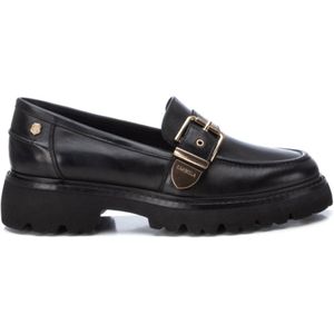 Carmelavoor vrouwen. 16190701-NEGRO Leren loafers 161907 zwart (37), Leer, Plat, Geen, Casual