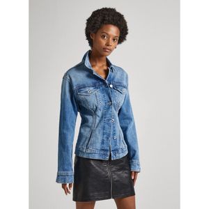 Pepe Jeansvoor vrouwen. PL402381 Freya jas blauw (L), Casual, Katoen, Denim, Duurzaam