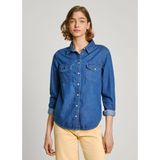 Pepe Jeans - Damesjeanshirt - Blauw - Jeans