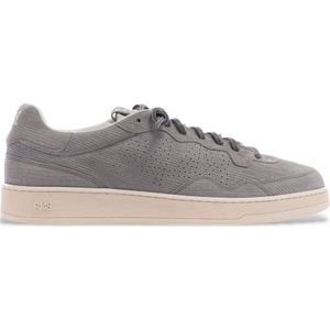 P448voor mannen. S25VERT14 Leren sneakers Vert grijs (41), Leer, Plat, Veters, Casual