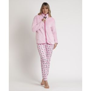 Disneyvoor vrouwen. 67125-0-000254 Minnie Chic Roze Lange Mouw Smock (XL), Homewear, Polyester, Lange mouwen