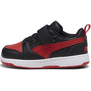 Pumaunisex voor kinderen. 39742011 Rebound V6 Schoenen zwart, rood (25), Plat, Klittenband, Casual, Sportief, kinderkleding