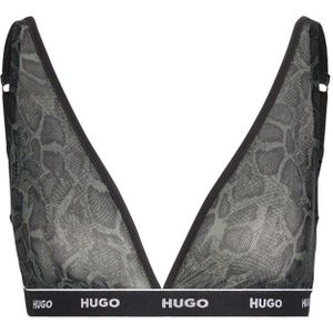 HUGOvoor vrouwen. 50481055 Grijs-groene net beha (XS), Homewear, Polyamide