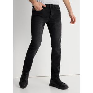 Lois Jeansvoor mannen. 101923406 Slim washed jeans zwart (40), Casual, Katoen, Denim