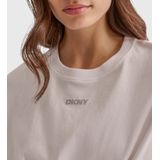 DKNY - Mini Stud Logo Knot Front - T-shirt - Wit - Korte Mouwen