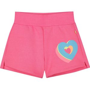 Billieblushvoor meisjes. U21044 Roze korte broek met hartjesprint (10años= 138cm), Casual, Katoen, kinderkleding