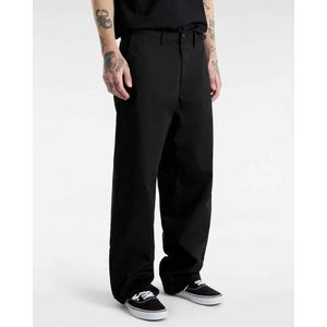 Vansvoor mannen. VN000HZCBLK1 Authentieke zwarte chino broek (31/30), Casual, Polyester