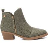 Xti - 14388602 - Enkellaarsjes - Zwart - Vegan Suede - 5 cm Hak