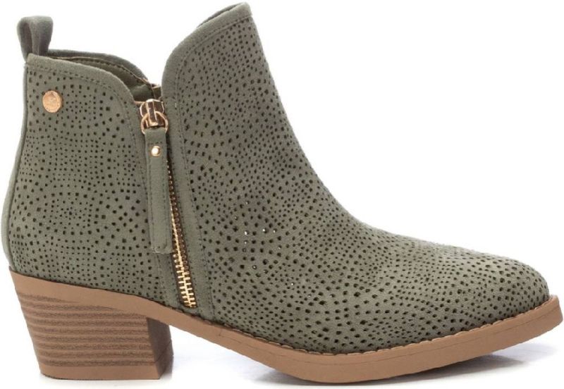 Xti - 14388602 - Enkellaarsjes - Zwart - Vegan Suede - 5 cm Hak