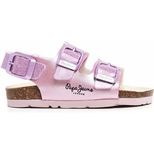 Pepe Jeansunisex voor kinderen. PGS80005 Oban Bay Sandalen wit (29), Plat, 1 tot 3 cm, Gesp, Casual, kinderkleding