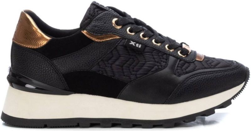 Xtivoor vrouwen. 14001601-NEGRO Sportschoenen 140016 zwart (37), Stof, 3 tot 5 cm, Veters, Casual