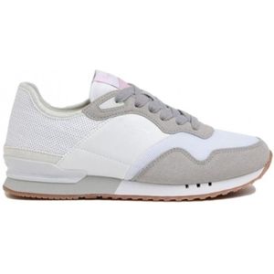 Pepe Jeansvoor vrouwen. PLS31466 London Troy Combinatie Sneakers wit (41), Plat, Veters, Casual