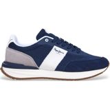 Buster - Knit - Fashion Sneaker - Zwart - Suède Leer