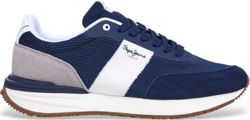 Buster - Knit - Fashion Sneaker - Zwart - Suède Leer