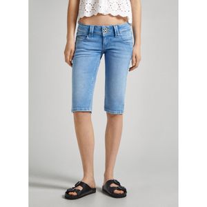 Pepe Jeansvoor vrouwen. PL801113MP2 Korte Jeans Slim Crop blauw (27), Casual, Katoen, Denim