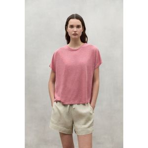 ECOALFvoor vrouwen. MCWGATSBOD000128S24-668 Bod roze t-shirt (M), Casual, Vlas, Korte mouwen