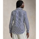 Polo Ralph Lauren - Blouse - Donkerblauw/Wit - Klassieke Blouse - Lange Mouw
