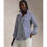 Polo Ralph Lauren - Blouse - Donkerblauw/Wit - Klassieke Blouse - Lange Mouw