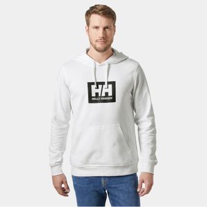 Helly Hansenvoor mannen. 53289 Hoodie HH Box wit (XL), Casual, Katoen, Lange mouwen