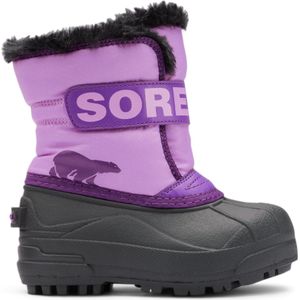 Sorelunisex voor kinderen. 2114101514 Sneeuwlaarzen Sneeuwcommandant lila (30), Plat, Klittenband, Buiten, kinderkleding