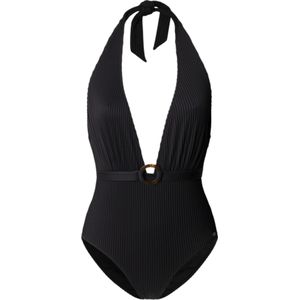 Pepe Jeansvoor vrouwen. PLB10532 Zwart bikinibroekje van geribde stof (L), Strandkleding, Polyester