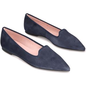 Pretty Ballerinasvoor vrouwen. 43282 Ella marine leren schoenen (38), Blauw, Plat, Geen, Casual