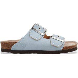 Genuinsvoor vrouwen. G106249 Honolulu Lead Velours leren sandalen blauw (36), Leer, Plat, Geen, Casual