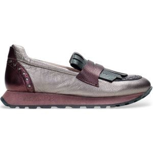 Hispanitasvoor vrouwen. CHI243509 Bolmet veelkleurige leren mocassins (38), Leer, Plat, Geen, Casual