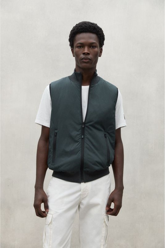 ECOALFvoor mannen. MCMGAKNFRESV0640S24-506 Vest Fresno groen (S), Casual, Synthetisch