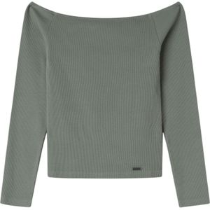 Pepe Jeansvoor meisjes. PG503156 Greta groen T-shirt (10Años= 140cm), Casual, Katoen, Lange mouwen, kinderkleding