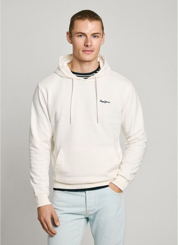 PEPE JEANS - Hoodie - Ecru - Katoen