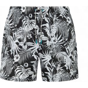 Pepe Jeansvoor mannen. PMB10390 Hibiscus zwempak zwart (L), Strandkleding, Polyester