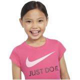 Nike - Swoosh JDI T-shirt - Roze - Katoen - Korte Mouwen
