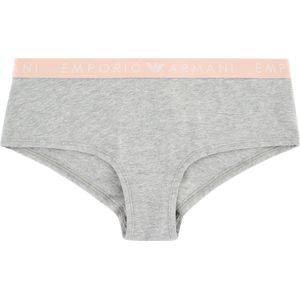 Emporio Armanivoor vrouwen. 163225_4F227 Bibshort van biologisch katoen met grijze Iconic ASV-logoband (XS), Homewear, Grijs, Duurzaam